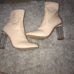 Nude booties